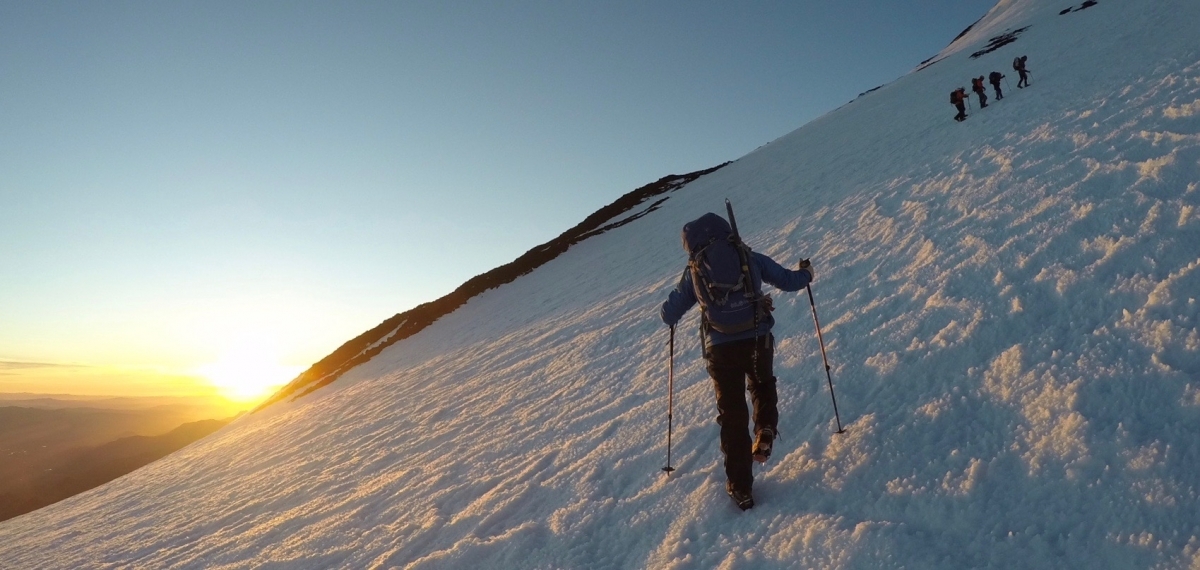 Lanin volcano physical preparation